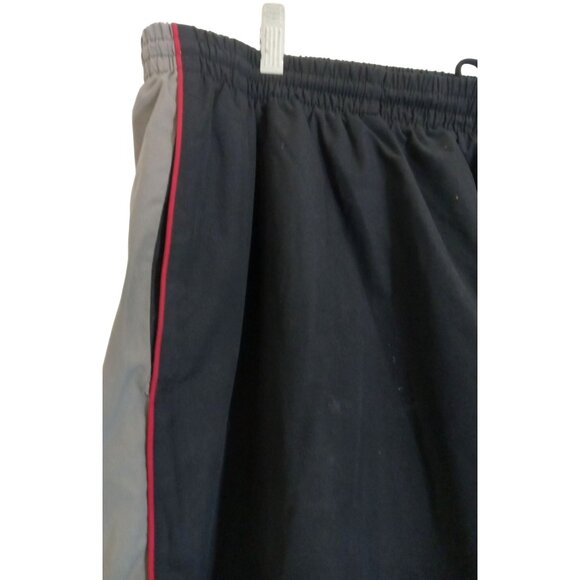 Reebok Jogging Suit Mens Size XXL Black Gray Red Stripe Pockets Leg Ankle Zip - Picture 8 of 11